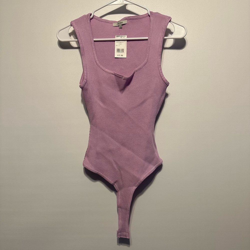 Love Tree Lilac Sleeveless Bodysuit